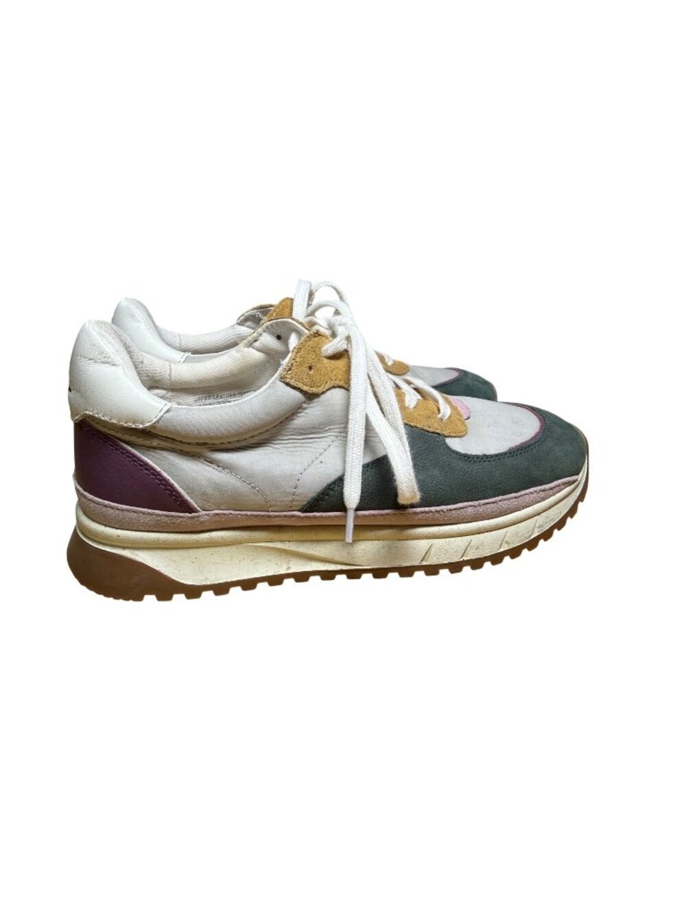 Madewell Kickoff Unisex Size M8 W9.5 Nubuck Leather Lace Up Sneakers